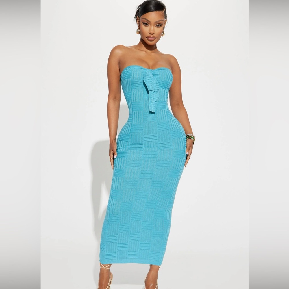 Green midi dress